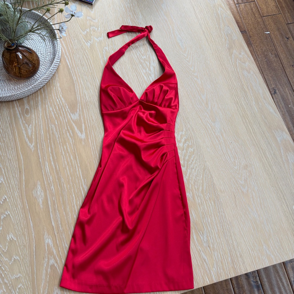 B Darlin Vibrant Red Dress